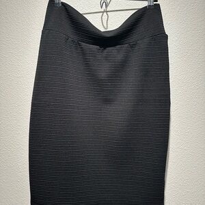 Elegant LuLaRoe Large Black Women's Pencil Skirt
